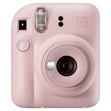 FUJIFILM 富士 instax 拍立得相機 INSTANT MINI 12 自動測光 一鍵拍出明亮相片 直觀操作介面 輕鬆拍出完美特寫  Instax mini 12  1個