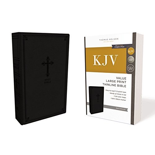 Holy Bible: King James Version  Black  Leathersoft  Thinline  Red Letter  Comfort Print