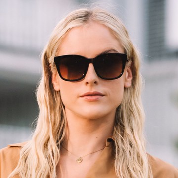 [澳洲ROSIE ALLAN] SKYLER款  茶琥珀 手工板材太陽眼鏡