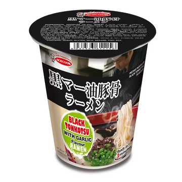 Acecook逸品杯麵-黑蒜油豚骨風味