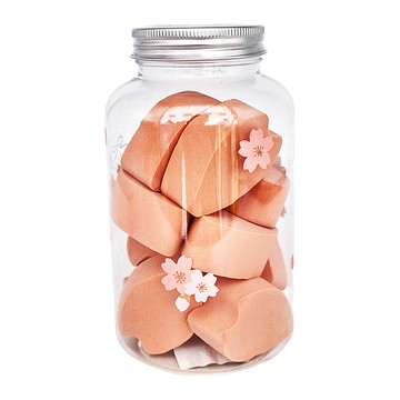 SK 雄碁 櫻花瓣粉撲罐 13.7 x 7.8cm 10個  SKB1133  1組