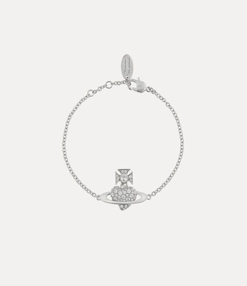 Vivienne Westwood Valentine's Agnatha Bracelet Silver Cubic Zirconia Women