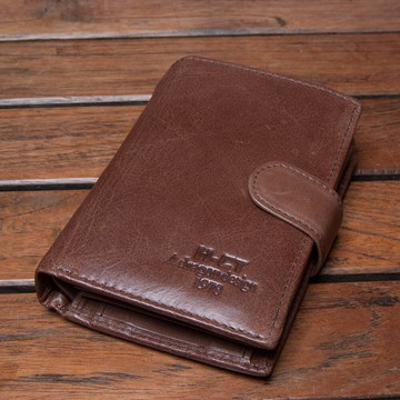 h-ct多層復古棕色壓釦短夾(wt125-y)