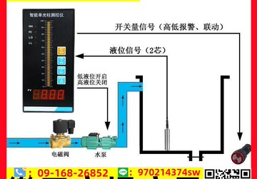 投入式液位計水位顯示器消防水池水箱自動控制數字儀表液位變送器【asd】