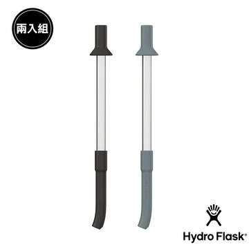 【線上體育】HYDRO FLASK 搖搖杯吸管二入組 時尚黑/鐵灰