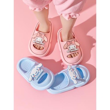 三麗鷗女童涼拖鞋夏季新款美樂蒂玉桂大耳狗卡通可愛女寶居家兒童