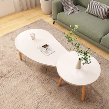 輕奢小戶型客廳茶幾小桌子簡約現代家用圓形小茶幾家用沙發小邊幾