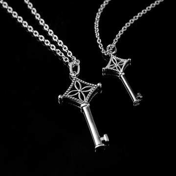 【JK銀飾】真愛之鑰／925純銀 項鍊