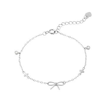 [預購] [純銀] 點點星結手鍊 / 2 size / Twinkling Knot Bracelet