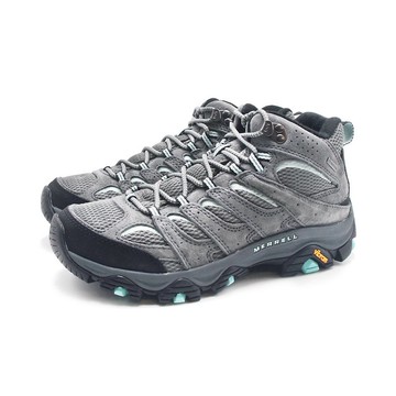 MERRELL MOAB 3 MID GORE-TEX防水登山中筒鞋 女鞋-灰藍綠