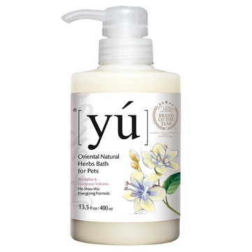 yu 東方森草 寵物沐浴乳 何首烏活髮配方 犬貓用  400ml  1瓶
