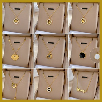 【通體鈦鋼】真金電鍍冷淡項鏈 ins網紅鎖骨鏈