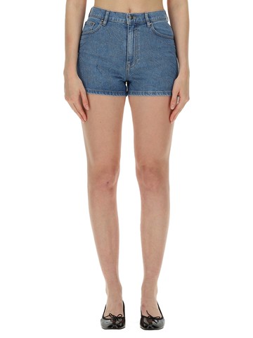 rotate birger christensen denim shorts