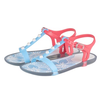 IGOR 花漾珍珠果凍涼鞋-童-粉藍/粉紅