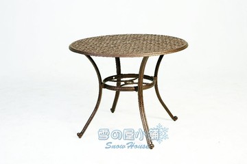 ╭☆雪之屋小舖☆╯鋁合金圓桌/鋁合金橢圓桌/戶外休閒桌椅 A48A45/A48A63