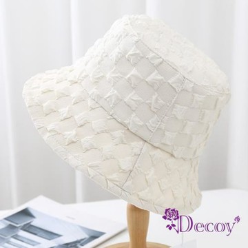 【Decoy】泡泡菱格＊日韓防曬遮陽漁夫盆帽