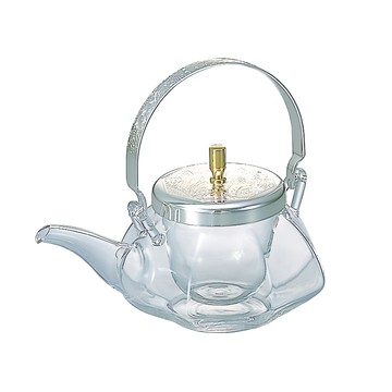 HARIO 好璃奧 地爐利八角冷酒器 360ml  地爐利八角冷酒器 透明色 + 水藍色  1個