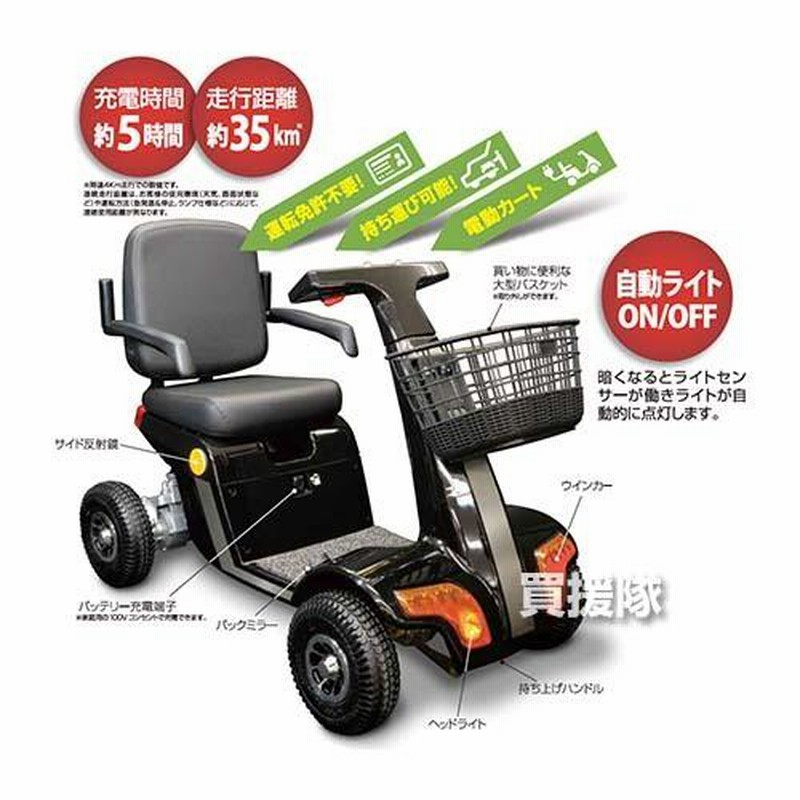 法人限定）エスケイジャパン 電動カート i-Walker II 運転免許不要 （1