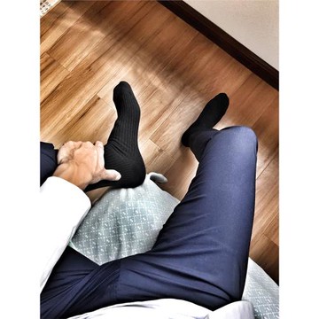 5雙男士純棉透氣中筒襪春秋商務簡約純色全棉吸汗防臭黑色長襪子