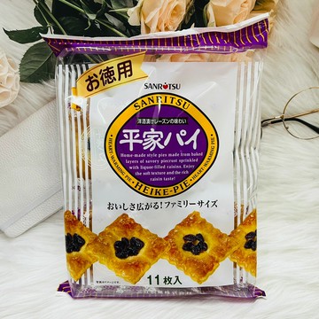 日本 SANRITSU 三立 平家 葡萄派 洋酒漬風味 11枚入 平家派 酒漬葡萄派｜全店$199免運