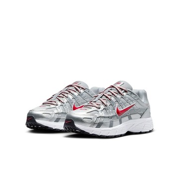 NIKE 休閒鞋 女鞋 中大童 運動鞋 復古鞋 P-6000 GS 銀紅 HV5064-002