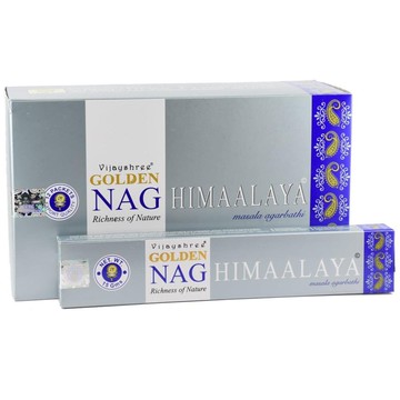 [綺異館] 印度香 喜馬拉雅 香料香 15g VIJAYSHREE Golden NAG HIMAALAYA
