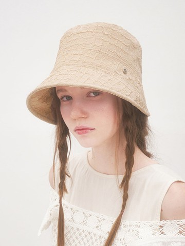 Le Petit Bucket Hat_Beige Grain
