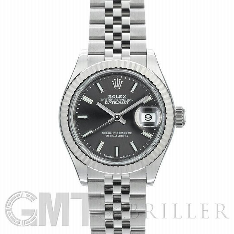 ロレックス デイトジャスト28 279174 ダークグレー ROLEX 中古