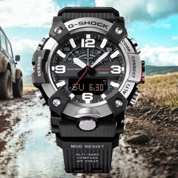 CASIO 卡西歐 G-SHOCK MUDMASTER 泥人 強悍耐用 藍芽多功能錶 送禮 禮物 推薦(GG-B100XM-1A)