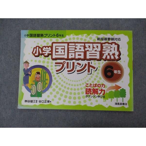 VH06-204 清風堂書店 小6年 小学国語習熟プリント 新指導要領対応 書き込み無し 2011 谷口正博 05m1B