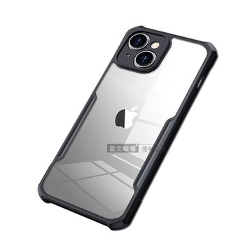 XUNDD訊迪 軍事防摔 iPhone 14 6.1吋 鏡頭全包覆 清透保護殼 手機殼(夜幕黑)