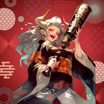 NaChi 原創貼紙【酒吞童子】