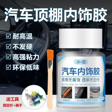 🔥臺灣熱賣⚡️汽車頂棚布邊緣脫落修復膠水擋風內飾皮革門板天窗脫皮耐高溫軟膠🎉