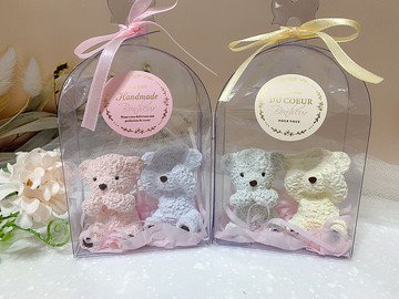 【室內香氛】 3D立體摀眼摀嘴小熊造型擴香石