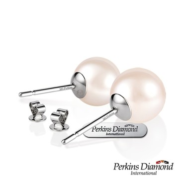 PERKINS 伯金仕 - 8-8.5mm 14K金 天然珍珠耳環