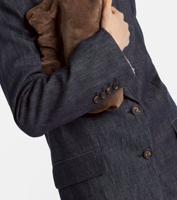 Brunello Cucinelli Single-breasted denim blazer