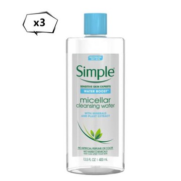 進口Simple 潔顏卸妝水400ml*3(多款選擇)
