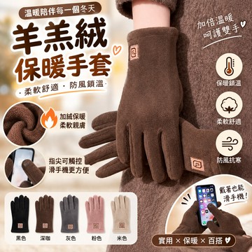 🔥限時秒殺🔥羊毛絨手套 毛絨保暖手套 冬季手套 保暖手套 純色手套 機車手套 觸屏手套 女生手套 手套 加厚款手套