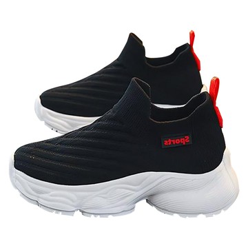 Kiztree 兒童針織運動套穿鞋 XZ-534  黑色  220