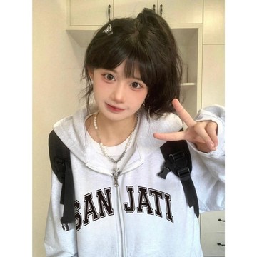 已售9642件💖赤道少女 外套 連帽外套 外套女 美式復古 秋冬 長袖上衣 ins 風衣服 oversize 寬鬆顯瘦