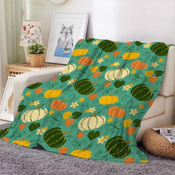 亞馬遜熱銷絨毯D印花萬圣節法蘭絨毯兒童午休小毛毯沙發休閑毯子