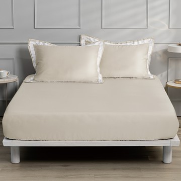 新品_東妮寢飾(單人 / 雙人 / 加大 / 特大)300織紗100%萊賽爾天絲素色床包枕套組/ 星砂金