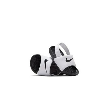 Nike Kawa Slide TD 休閒鞋 小童 童鞋 白黑色 柔軟 舒適 涼鞋 BV1094-100