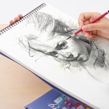 遵爵繪畫本16K8K素描本紙手繪本畫紙畫畫本學生用成人空白厚美術寫生繪畫圖畫速寫本畫材150g