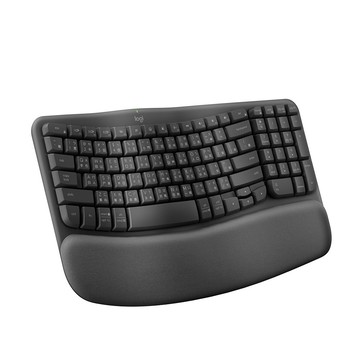【蝦皮直營】【Logitech 羅技】Wave Keys 人體工學無線鍵盤 石墨灰 現貨 廠商直送