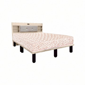 ASSARI-佐藤高腳床底/床架-雙人5尺雪松