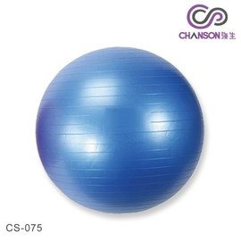 【強生CHANSON】Body ball/防爆裂瑜珈球/抗力球/健身球/復健球/孕婦瑜珈 65CM 寶藍色