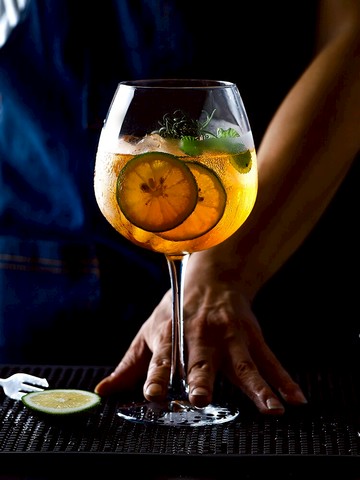 金湯力雞尾酒杯個性大肚紅酒葡萄酒杯高腳玻璃杯大號香檳杯特飲杯