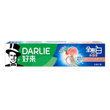 好來DARLIE 全亮白密泡小蘇打牙膏 清爽白桃 140g