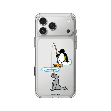 iPhone 17 Pro Max Clear Case（相機按鈕） 透明 - Pingu 企鵝家族 - 今晚，我想來點..
